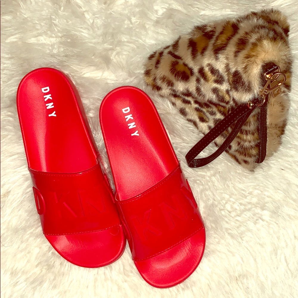 Brand New DKNY Red Sandals size 7